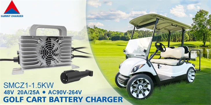 Elektrisk golfvogn batterioplader